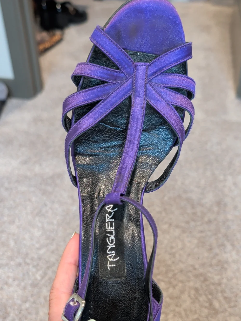Purple Strappy Heeled ✨Salsa Dance✨ Shoes 💃🏻